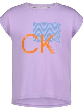 NWT Calvin Klein Performance
Big Girls Neowave Logo Purple T-shirt Small